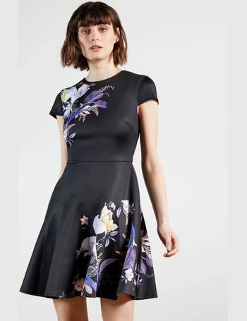 black ted baker skater dress