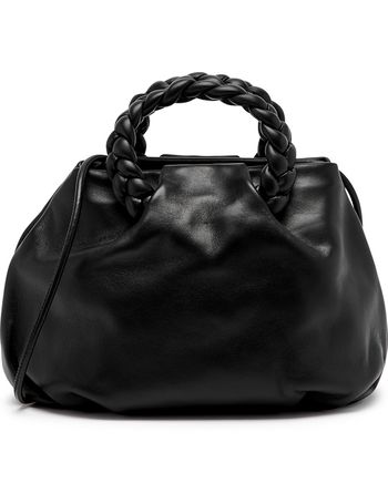 Totes bags Hereu - Bombon medium braided handle leather handbag -  BOMBONMEDIUMBLACK