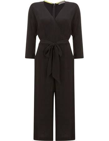 mint velvet black tie back jumpsuit