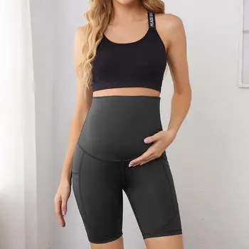 SHEIN Wide Waistband Sports Shorts With Phone Pocket