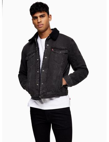 black denim levi jacket