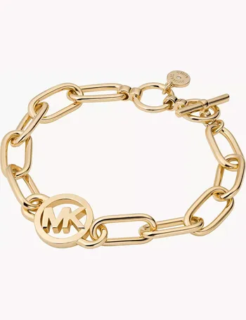 Precious Metal-Plated Brass Chain Link Bracelet