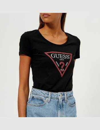 guess t shirt women's uk