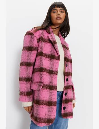 Warehouse hot sale checked coat