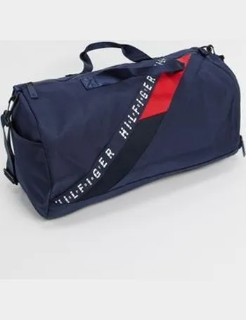 tommy hilfiger chevron duffle bag