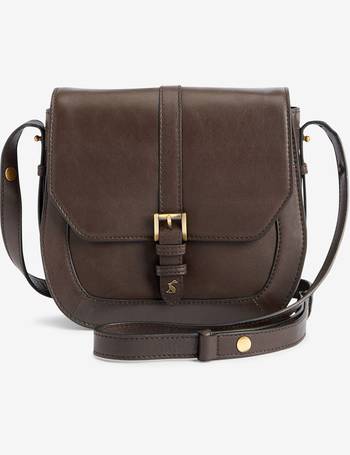 Joules oxblood saddle online bag