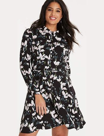 Metallic leaf shirt dress online