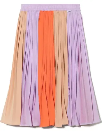 Molo Bess colour-block pleated skirt - Pink