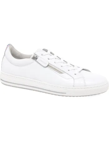 gabor ladies white trainers