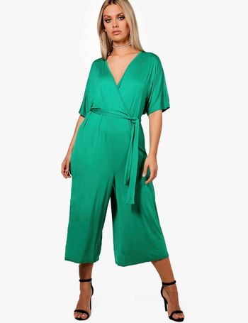 Plus Occasion Chiffon Angel Sleeve Jumpsuit