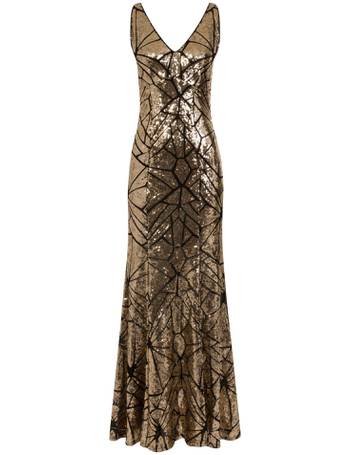 Hotsquash gold sequin clearance dress