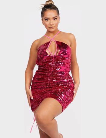 pink short sparkly dress