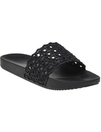 Zaxy choice buckle sliders in black