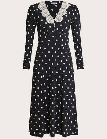 Simply be outlet polka dot dress