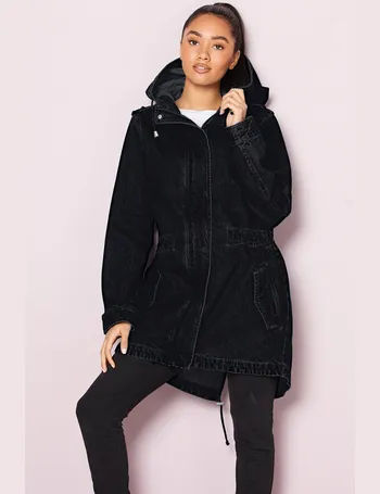 Women's Brave Soul Everett Hooded Jacket in Black