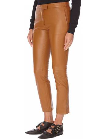 Joseph Finley Cropped Buttondetailed Stretchcotton Twilll Slimleg  Trousers In Blush  ModeSens