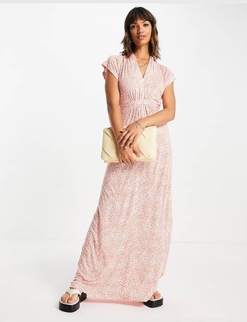 French connection outlet red maxi dress