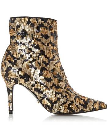 Dune leopard ankle on sale boots