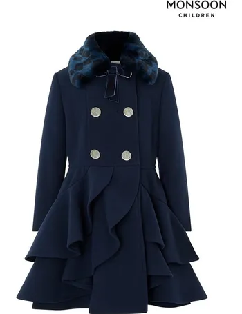 Monsoon tallulah ruffle on sale coat