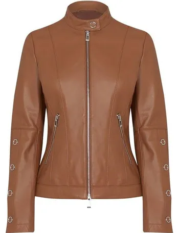 hugo lesia leather jacket