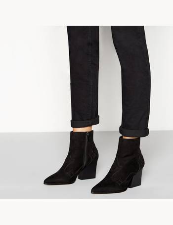 faith black suede ankle boots