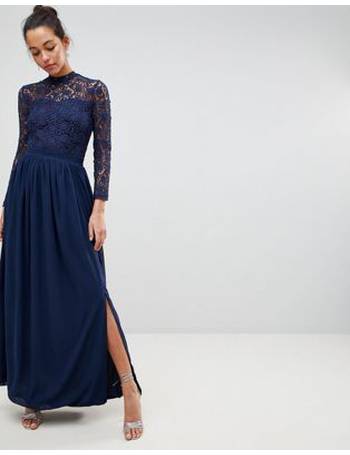 Club l crochet sales detail maxi dress