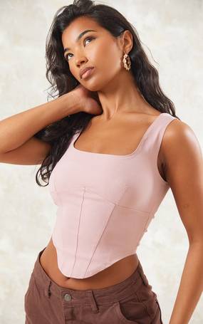 Shop PrettyLittleThing Women's Square Neck Tops up to 80% Off