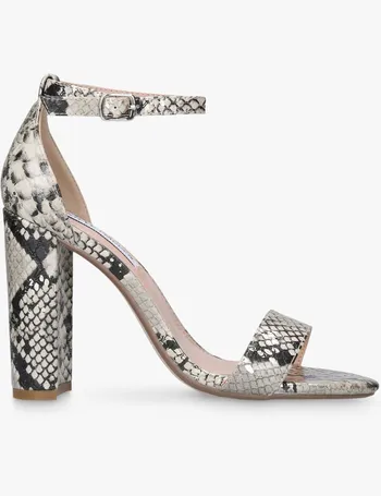 steve madden snakeskin block heel