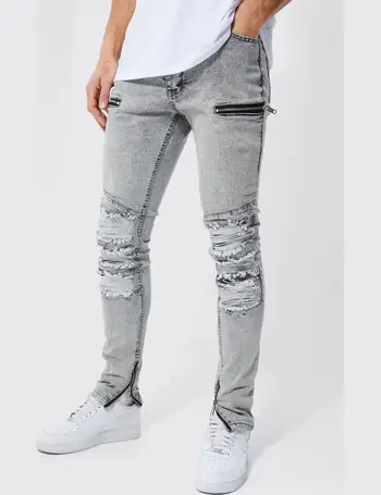 Tall Skinny Overdye Rip & Repair Bandana Jean