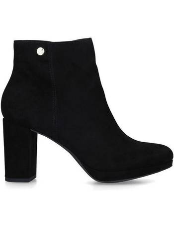 miss kg black suede ankle boots