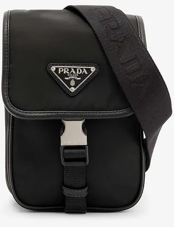 PRADA Brand-plaque mini-pouch shell cross-body bag