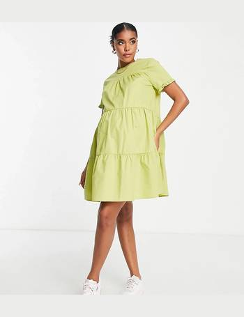 olive slinky drape front mini dress missguided