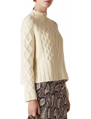 Shop Whistles Women's Cable Knit Jumpers up to 65% Off