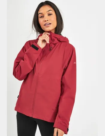 adidas womens terrex swift rain jacket active maroon