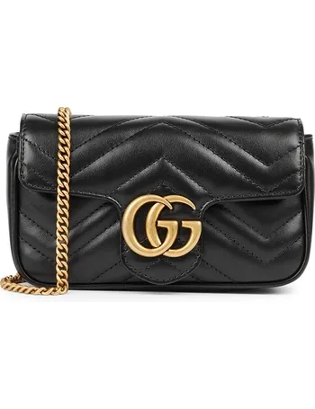 gucci black side purse