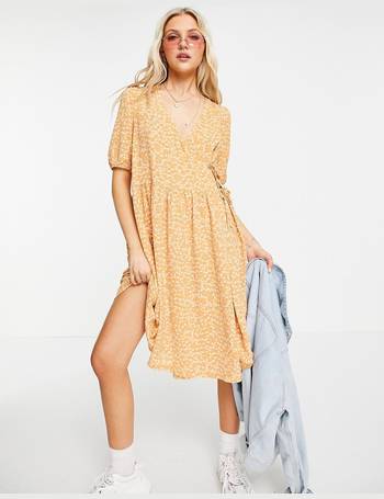 monki enlie wrap dress