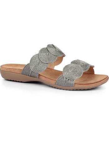 Bellissimo Sandals for Women | wedge, glitter, toe post | DealDoodle