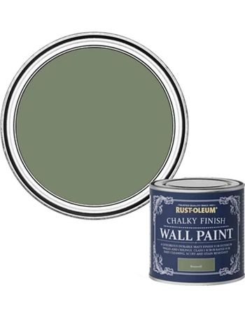 Rust-Oleum Chalky Finish Wall Pitch grey Flat matt Emulsion paint