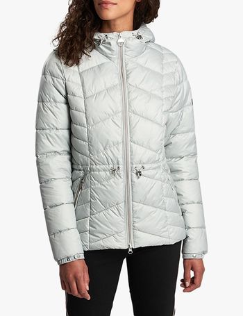 barbour international superstock white quilted jacket