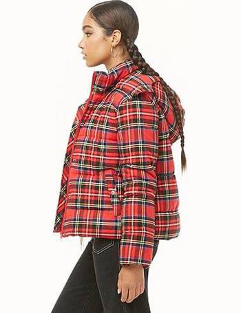 Red puffer jacket forever on sale 21