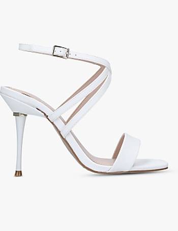 carvela white heeled sandals