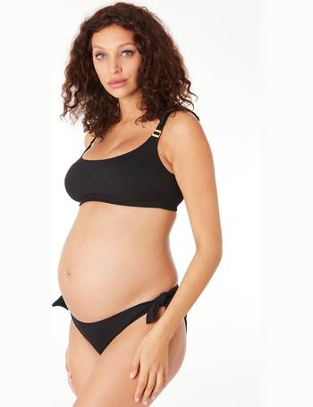 Cache Coeur Bloom Beach Maternity Bikini - Black woman