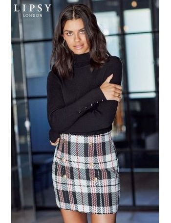 Lipsy tartan boucle outlet mini skirt