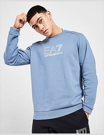 emporio armani ea7 silicone large logo crew sweatshirt