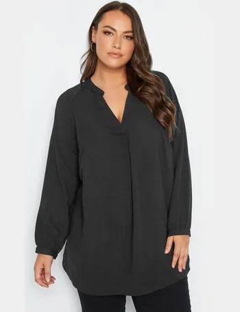 YOURS Curve Black Floral Tunic Shirt