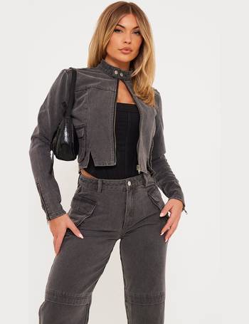 Shop PrettyLittleThing Women's Cropped Denim Jackets up to 80% Off