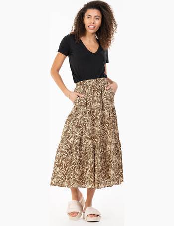 Jolie moi 2024 tiered maxi skirt