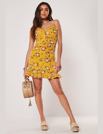 Missguided yellow outlet dress