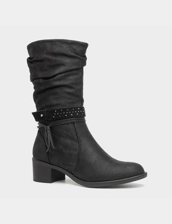 shoe zone wide calf boots