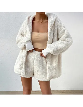 Uo shaila oversized hot sale fuzzy jacket